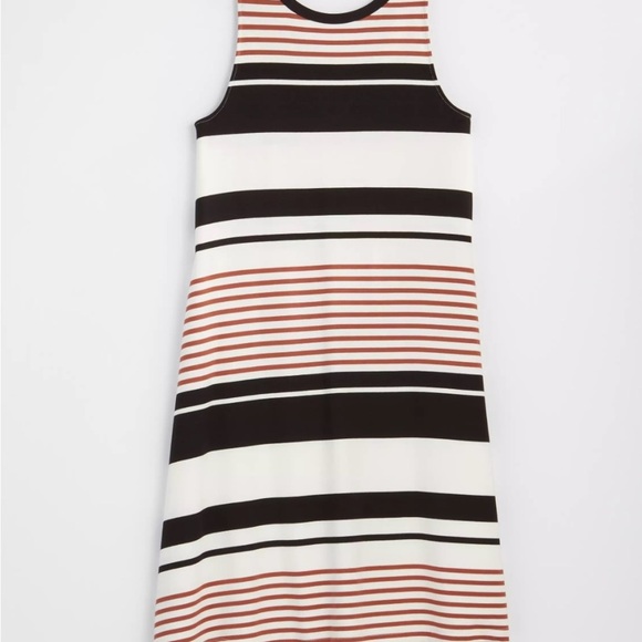 Loft Striped Black and Brown women’s Dress size S - Picture 1 of 8